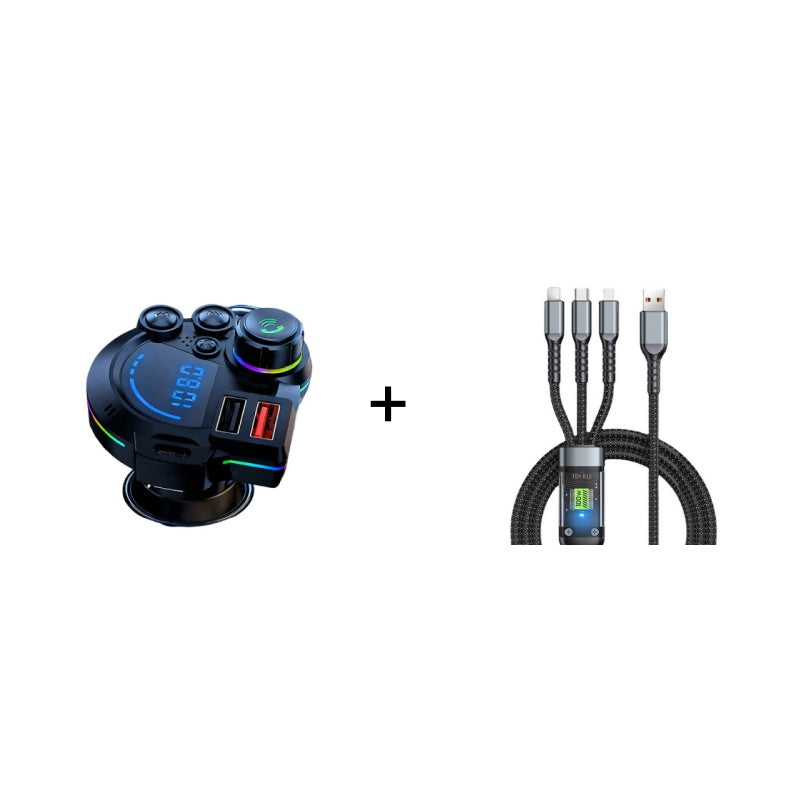 DE RDUCTION metteur FM Bluetooth universel double port Musique sans fil, mains libres et double chargeur USB