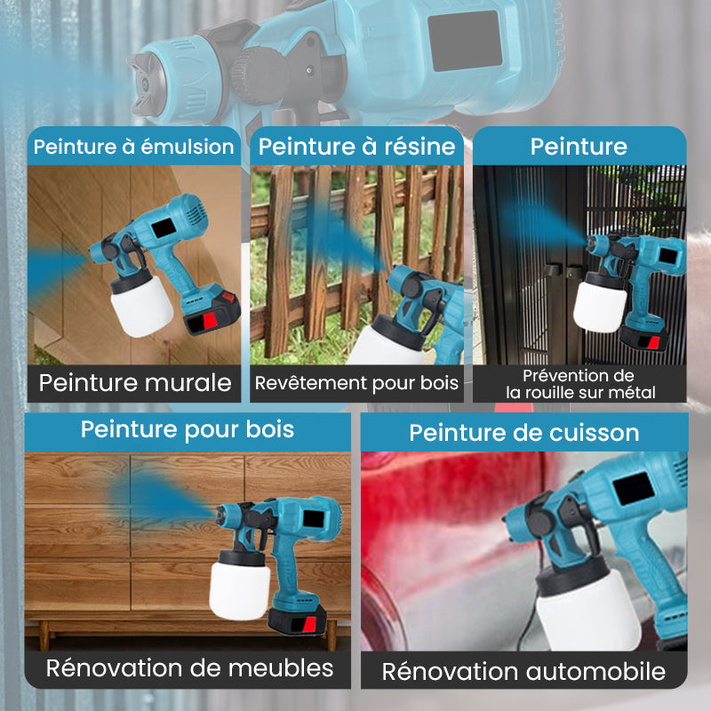 De rduction Pistolet Peinture lectrique Sans Fil