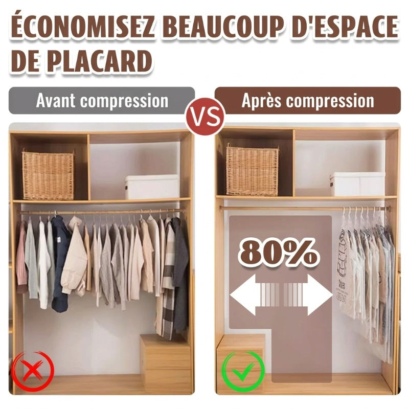 Sac sous vide suspendu