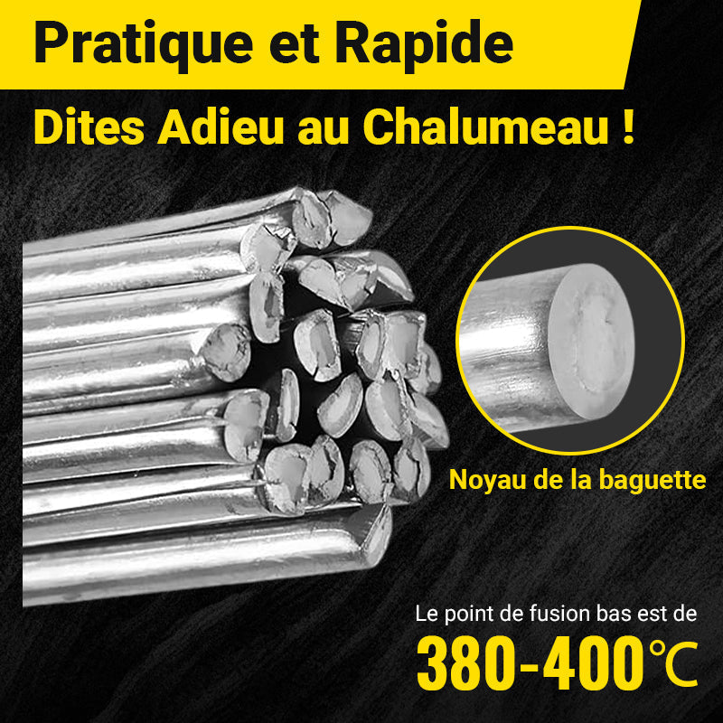 De rduction Baguettes de Soudure Universelles Basse Temprature Soudez Aluminium, Acier & Cuivre en 1 Clic