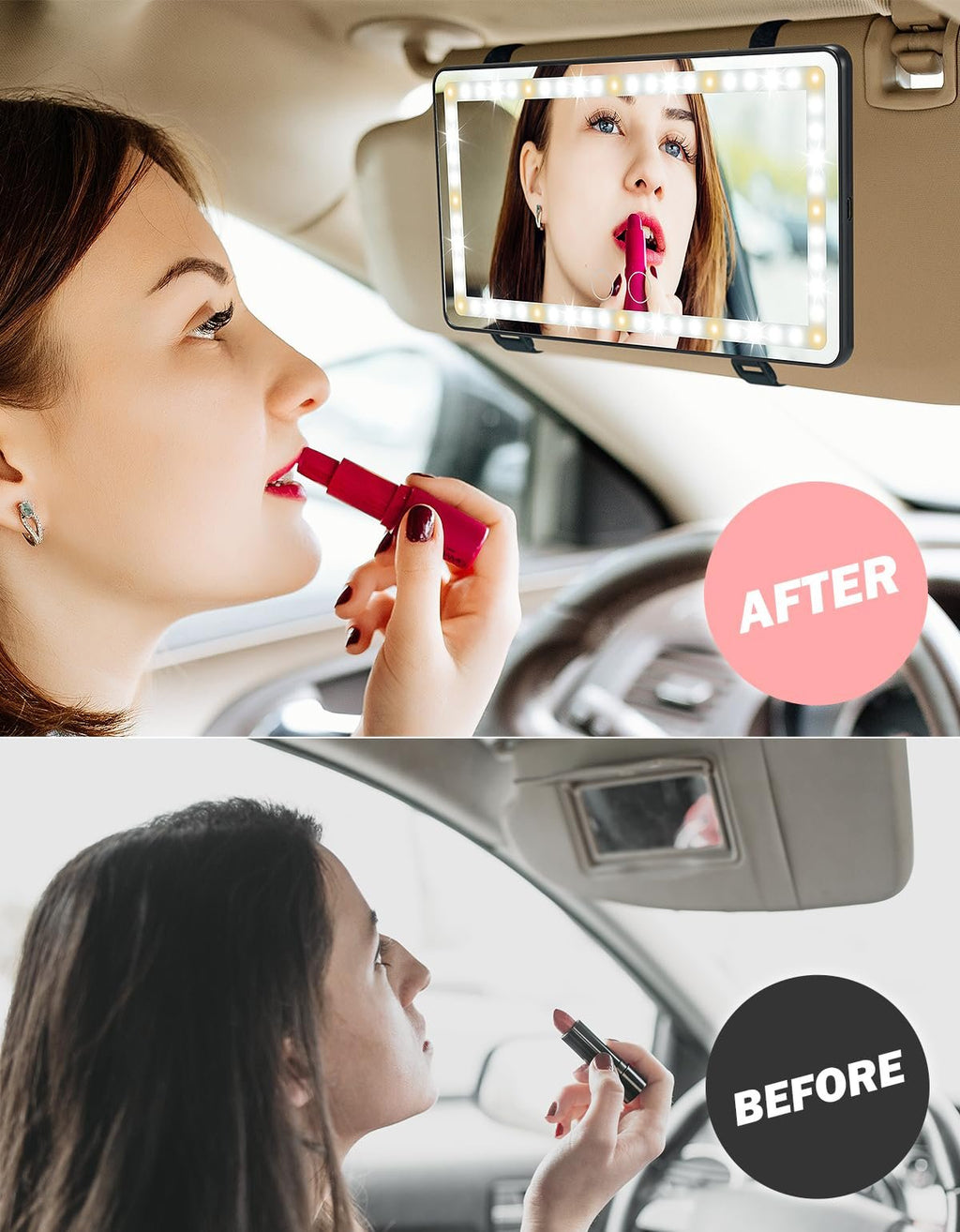 VENTE CHAUDE D'T -49% Miroir de maquillage pare-soleil