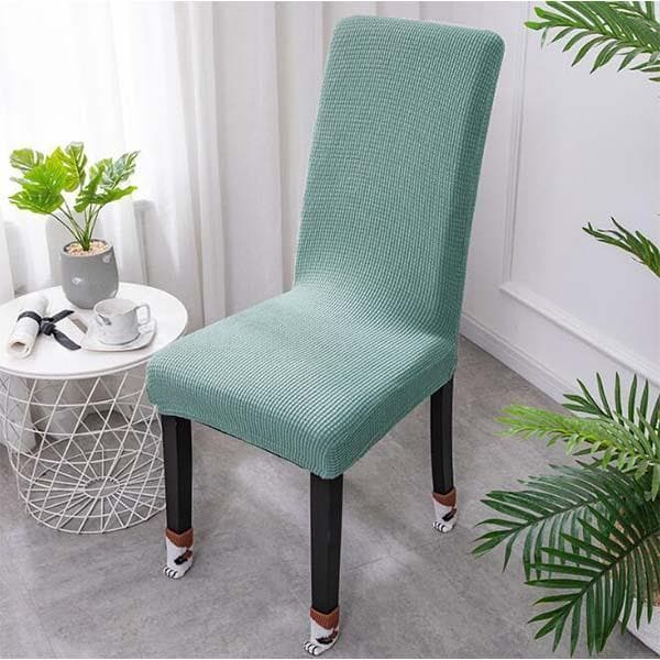 Rduction Housse de chaise extensible Ajustement parfait, anti-tache, protge et rnove vos chaises facilement