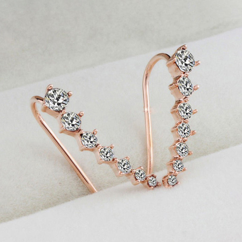 Vente chaude du Nouvel An 2024 Boucles d'oreilles diamant sept toiles