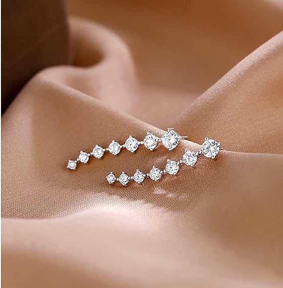 Vente chaude du Nouvel An 2024 Boucles d'oreilles diamant sept toiles