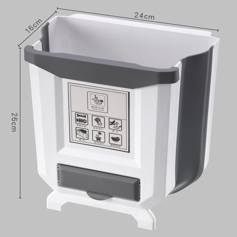 Obtenez 5 rouleaux de sacs poubelle gratuitement Poubelle pliable pour armoires de cuisine
