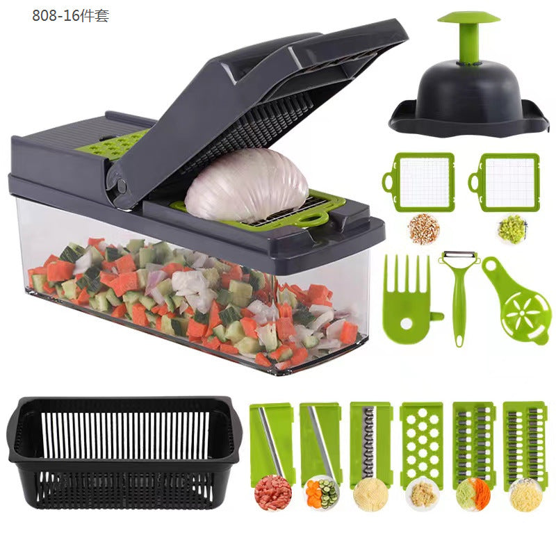 Coupe-lgumes multifonction lames en acier inoxydable, facile nettoyer, plusieurs modes de cuisson