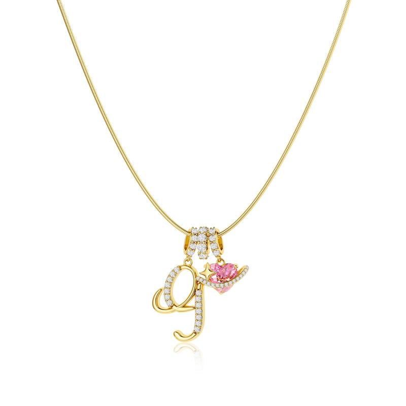 DE RDUCTION Colliers pendentifs 3 rangs avec initiales A-Z | Personnaliss et lgants