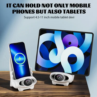 Vente du 35% de rduction Mini chaise avec chargeur rapide sans fil, support de tlphone multifonctionnel