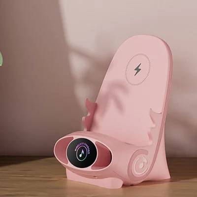 Vente du 35% de rduction Mini chaise avec chargeur rapide sans fil, support de tlphone multifonctionnel