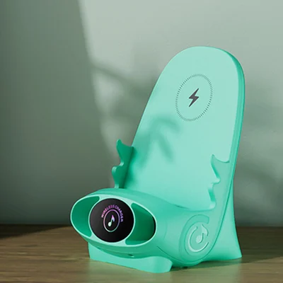 Vente du 35% de rduction Mini chaise avec chargeur rapide sans fil, support de tlphone multifonctionnel