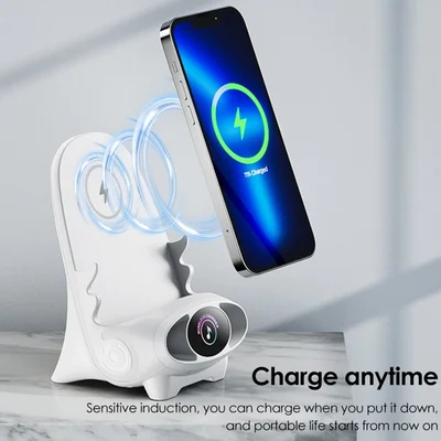 Vente du 35% de rduction Mini chaise avec chargeur rapide sans fil, support de tlphone multifonctionnel