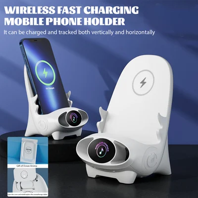Vente du 35% de rduction Mini chaise avec chargeur rapide sans fil, support de tlphone multifonctionnel