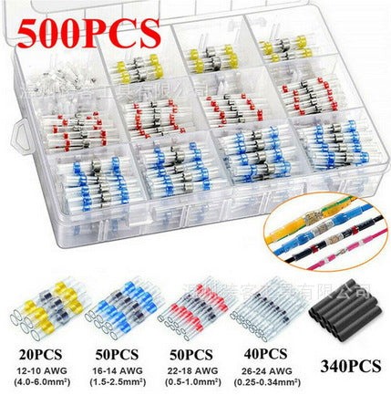 Kit de Connecteurs Souder tanches Solderstick IP67, 4 Tailles de Cables, 3 tapes Faciles, pour Cablage Auto/Bateau/lectronique