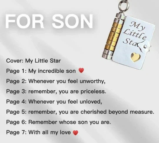 Collier de livre My Little Star pour fille, cadeau d'anniversaire et de remise de dipl?me, bijoux d'amour