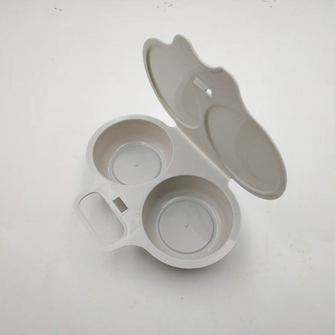 DE RDUCTION POUR UNE DURE LIMITE Cuiseur?ufs pour micro-ondes double compartiment Cuisson rapide sans huile, en PP de qualit alimentaire et polyvalent. Idal pour les matins presss: un petit-djeuner sain en quelques minutes