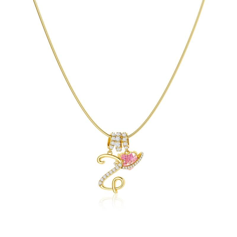 DE RDUCTION Colliers pendentifs 3 rangs avec initiales A-Z | Personnaliss et lgants