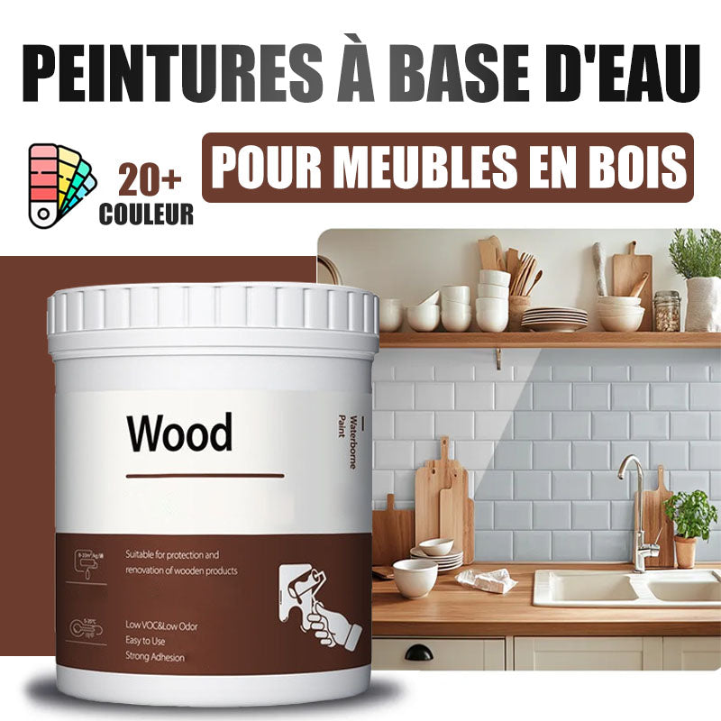 Peinture de rparation et de rnovation de meubles en bois cologique, sans odeur, base d'eau