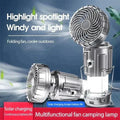 Lanterne de camping LED portable avec ventilateur