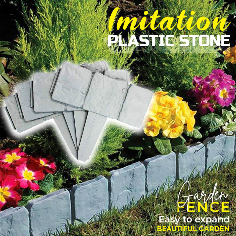 BEGRENZTES ANGEBOT: 50 % RABATT Gartenzaun aus Kunststein Witterungsbeständig, Langlebig & Einfach zu installieren