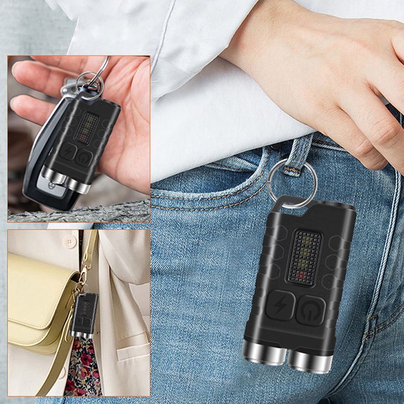 Mini lampe de poche porte-cls magntique Pousbo? (50 % de rduction)