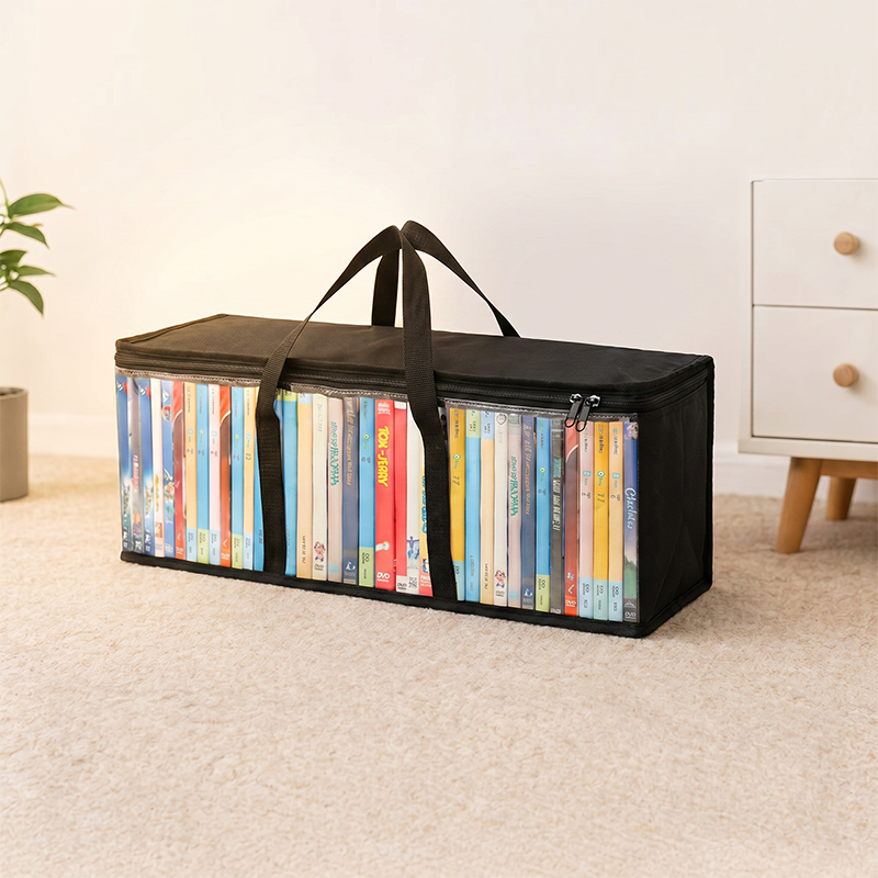 Grand sac de rangement en plastique transparent, solide et pais, idal pour les vtements, les dmnagements et le stockage