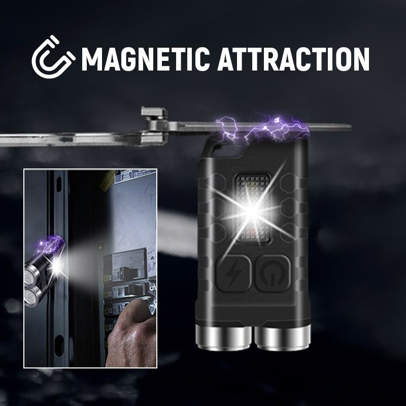 Mini lampe de poche porte-cls magntique Pousbo? (50 % de rduction)