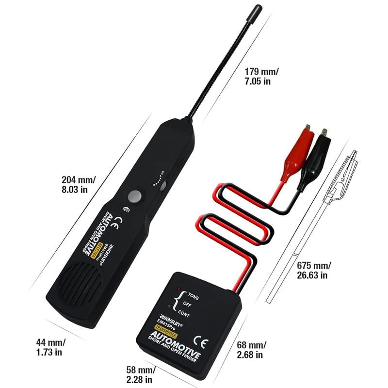 Localisateur de circuits pour vhicules Diagnostic rapide, utilisation simple et alerte par LED