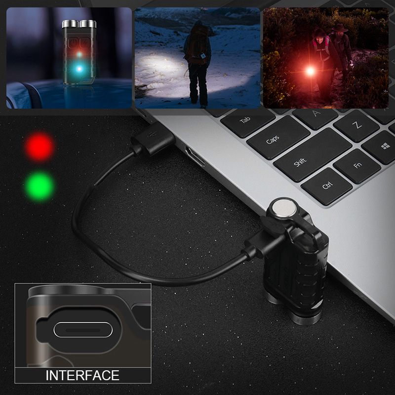 Mini lampe de poche porte-cls magntique Pousbo? (50 % de rduction)