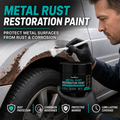 Rostschutz-Reparaturpaste Schwarz für Metall. Erneuert rostige Tore, Geländer und Werkzeuge. Bildet eine Schutzschicht. Kein Austausch nötig.
