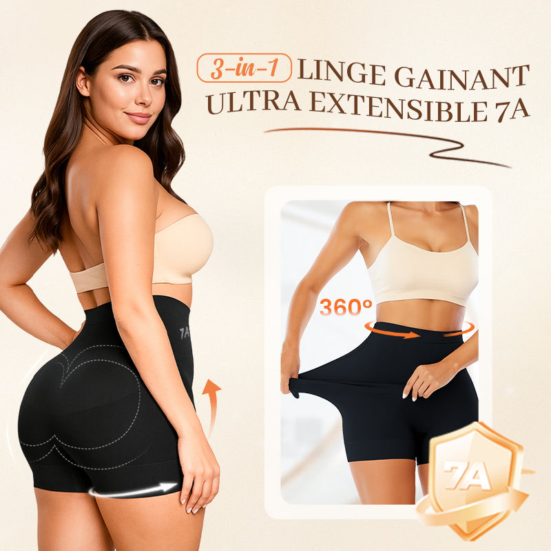 Sous-vtements fminins taille haute en soie glace avec contr?le de l'abdomen Hip-lifting