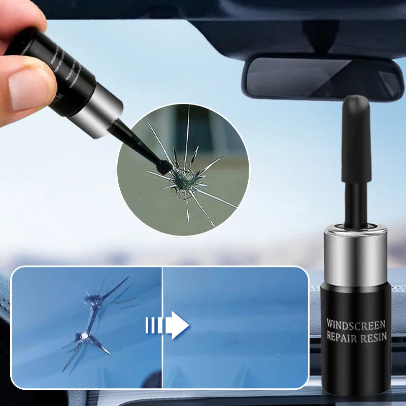 KAUFE 1, ERHALTE 1 GRATIS Reparaturset für rissiges Glas, unsichtbares Ergebnis in 20 Min., einfach anzuwenden