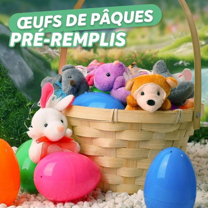 De Paques 50 % de rduction?ufs de Paques prremplis avec des peluches