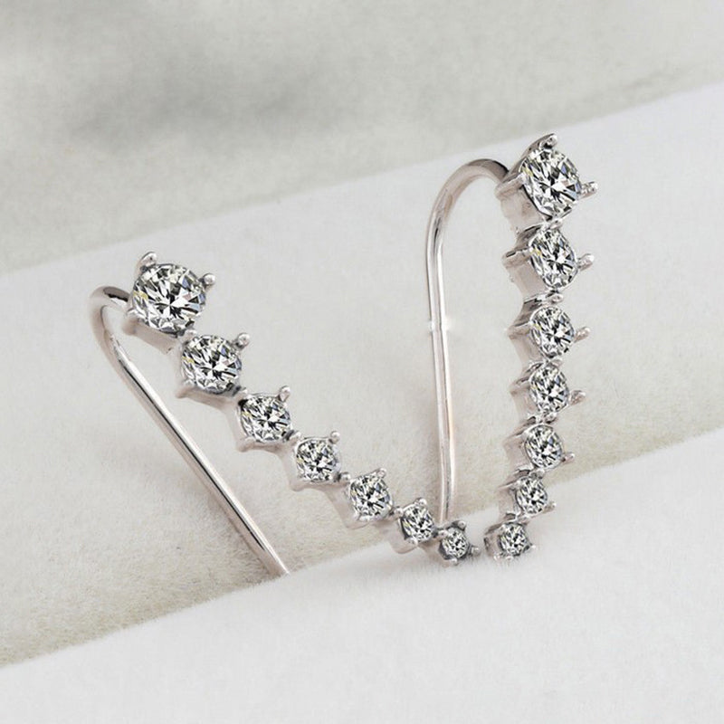 Vente chaude du Nouvel An 2024 Boucles d'oreilles diamant sept toiles