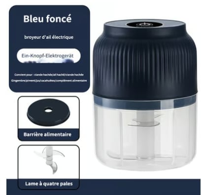 Multifunctional cordless electric mini garlic chopper