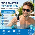 3-in-1 TDS-Wasserqualitätstester – Präzise Messung von pH-Wert, Chlor und Härte mit LCD-Anzeige für Pools und Aquarien