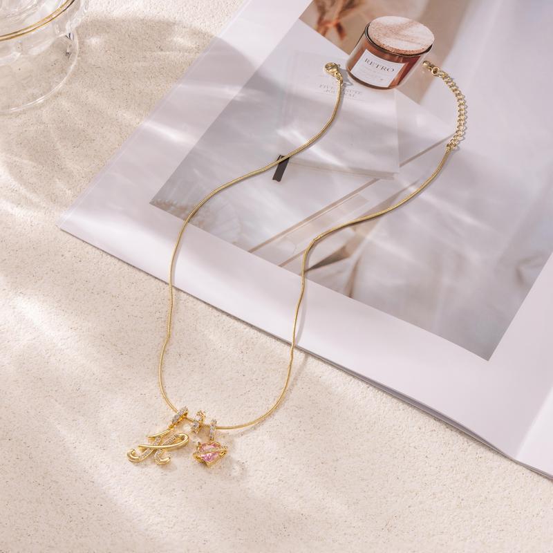 DE RDUCTION Colliers pendentifs 3 rangs avec initiales A-Z | Personnaliss et lgants