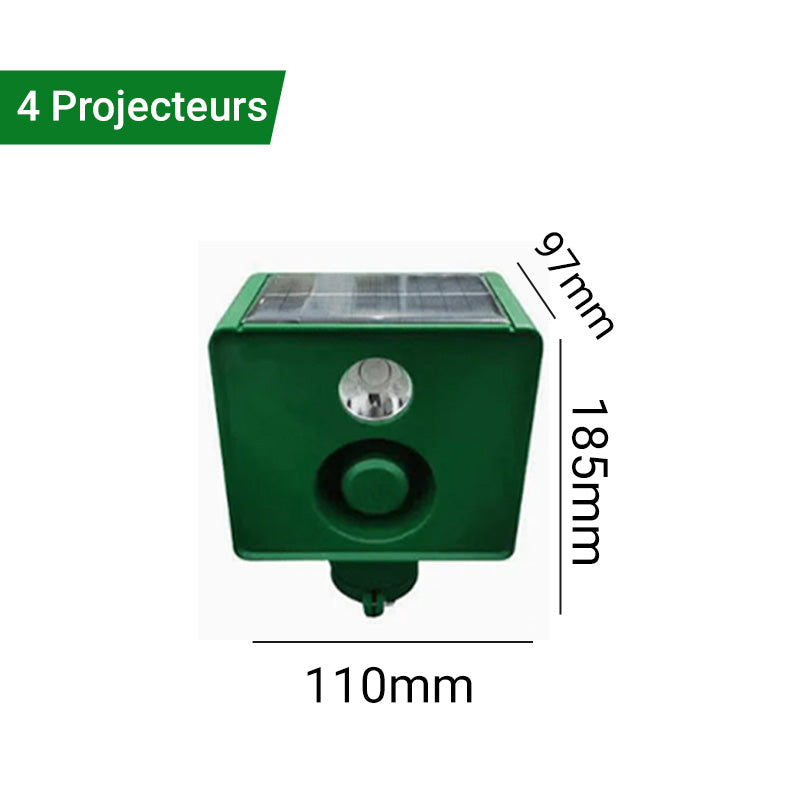 Lampe d'avertissement solaire anti - bte avec volume lev