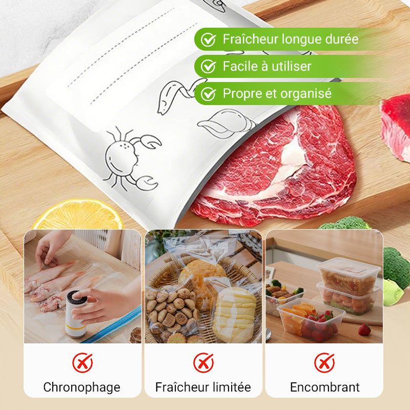 Sacs de Conservation High-Tech en Aluminium Gardez vos aliments frais plus longtemps