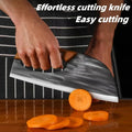 Couteau de cuisine ergonomique Con?u pour une prise en main vers l'avant, il permet de couper facilement les lgumes et la viande. Un cadeau bien pens pour les cuisiniers amateurs.