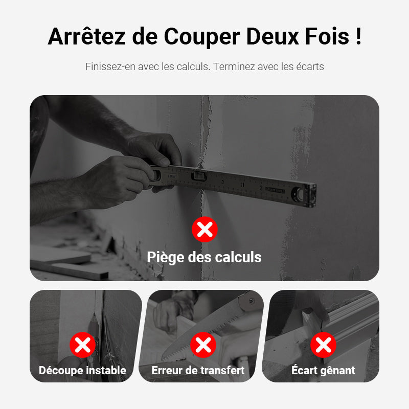 DE RDUCTION Outil 2-en-1 Mesure et Coupe - Prcision Maximale, Gain de Temps pour Bricolage et Menuiserie