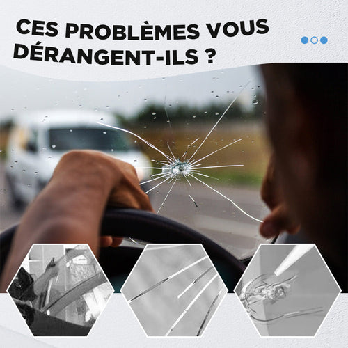ACHETEZ 1, OBTENEZ 1 GRATUIT Kit de Rparation de Verre Fissur Rsultat Invisible en 20 Min, Facile Utiliser