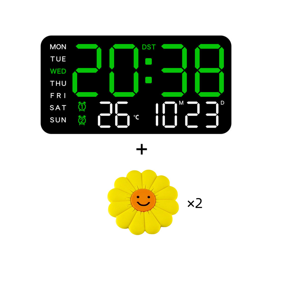 DE RDUCTION Horloge murale numrique LED dcorative multifonctionnelle, l'horloge numrique sans limites pour la maison norvgienne moderne.
