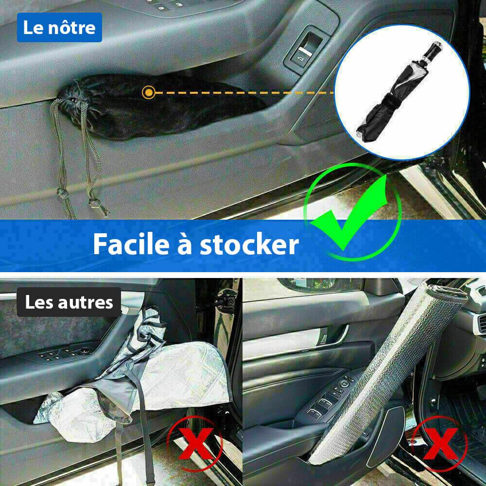 Dure limite -50 % Parapluie de Voiture Pliable - Protection contre la Chaleur et les UV - Idal pour Garder Votre Voiture au Frais