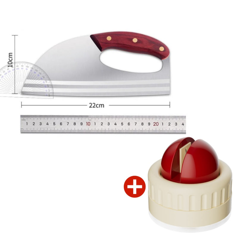 Couteau de cuisine ergonomique Con?u pour une prise en main vers l'avant, il permet de couper facilement les lgumes et la viande. Un cadeau bien pens pour les cuisiniers amateurs.