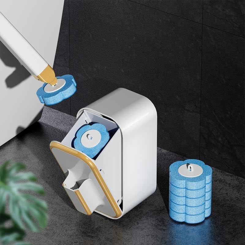 PLUS DE 50 000 UNITS VENDUES Ensemble innovant de brosses de toilettes jetables fixation murale