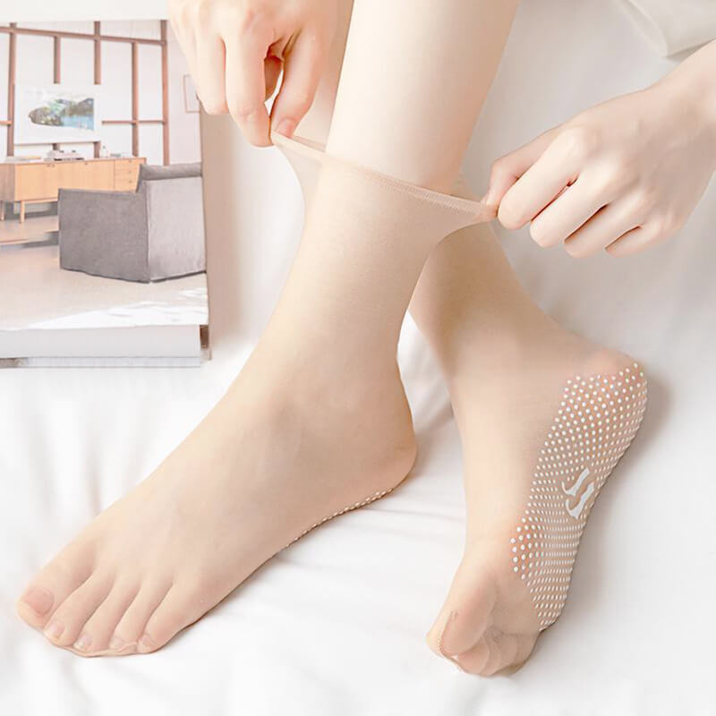 Rutschfeste und unsichtbare seidige Kristall-Socken (Super KAUFEN SIE 2 UND ERHALTEN SIE 5 % RABATT)