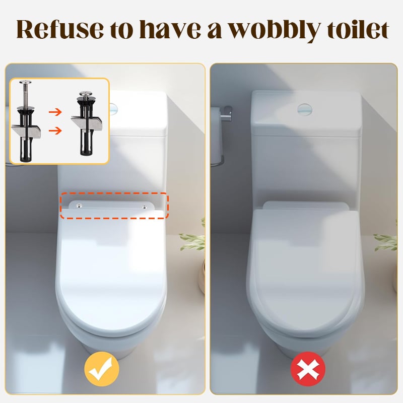 1 ACHET, 1 OFFERT Vis de fixation pour sige de toilettes usage intensif
