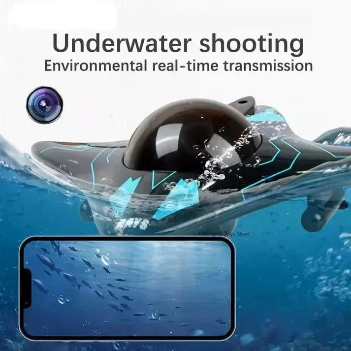 Drone de surface pilot par application pour explorer les plans d'eau