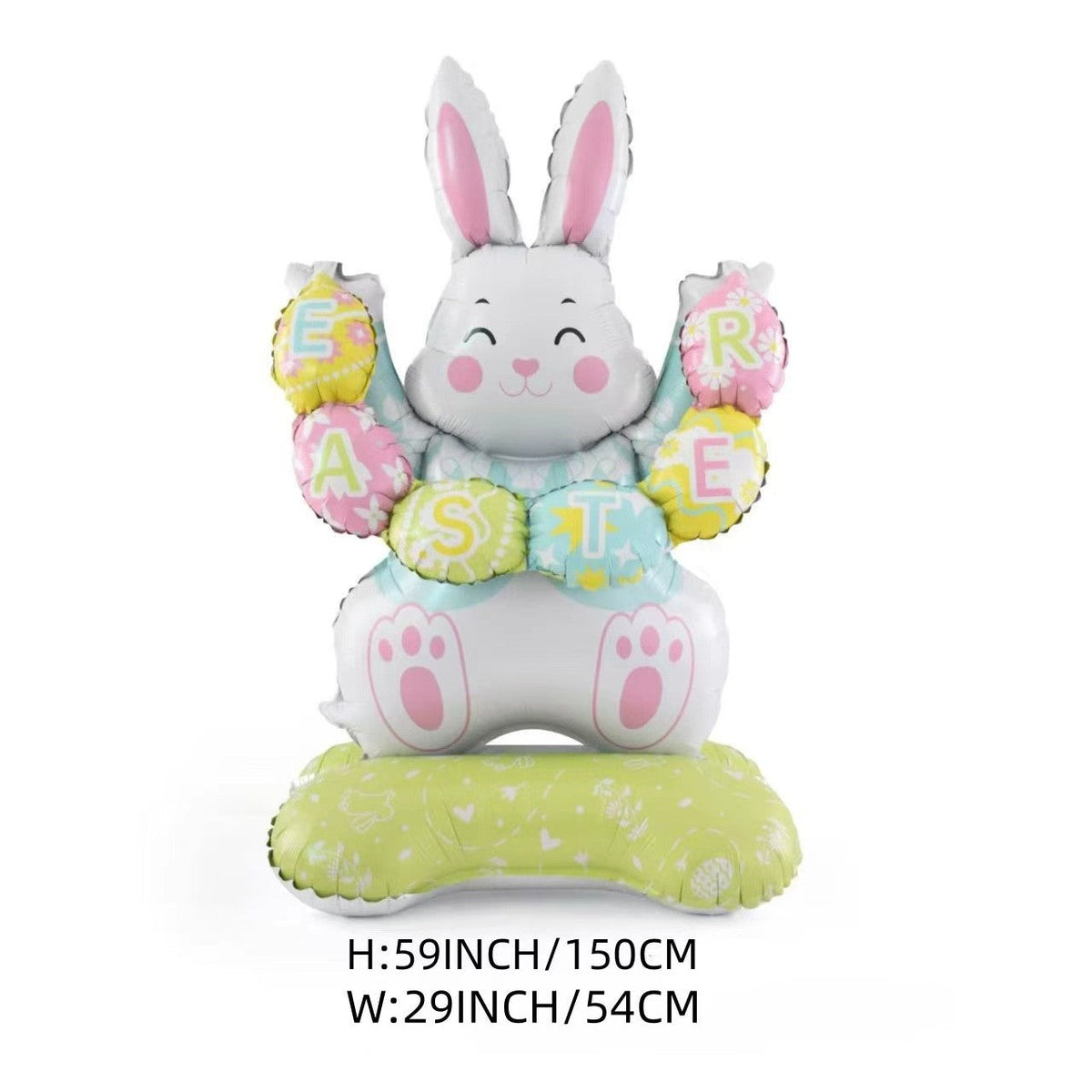 DE RDUCTION Ballons 3D sur Pied pour Paques Gants Lapin/Carotte/Poussin/?uf Dcoration Festive, Gonflage l'Air & Parfait pour Enfants/Jardin