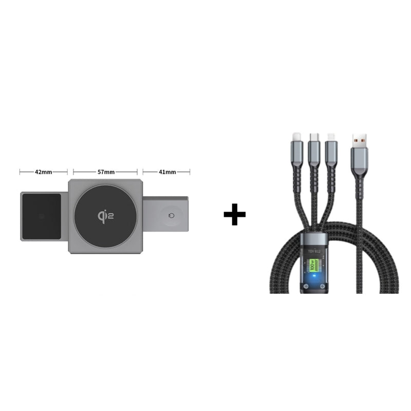 Offres spciales - Station de recharge magntique sans fil pliable 3 en 1